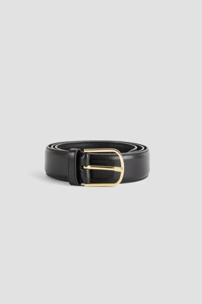 Totême Toteme Wide Leather Trouser Belt In Black