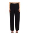 Totême Wide-leg Casual Pants With Belt Loops In Black