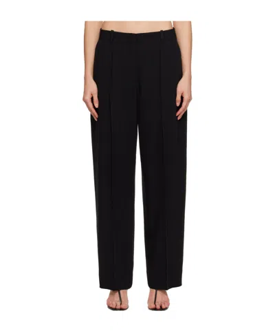 TOTÊME WIDE-LEG CASUAL PANTS WITH BELT LOOPS
