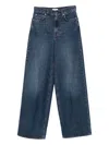 Totême Wide-leg Cotton Jeans In Blue