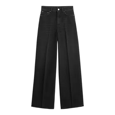 Totême Wide Leg Denim In Black