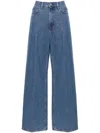 Totême Toteme Wide Leg Denim Jeans In Blue