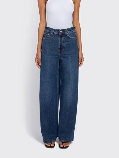 Totême Wide Leg Denim In Blue