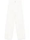 Totême Toteme Wide Leg Denim Jeans In White