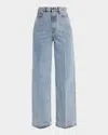 Totême Wide-leg Denim Pants In Blue