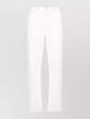 Totême Wide Leg Denim Trousers In White