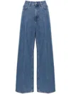Totême Toteme Wide Leg Denim Jeans In Blue
