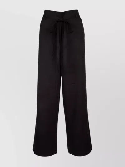 TOTÊME WIDE-LEG HIGH-WAIST TROUSERS TIE BELT