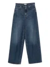 Totême Wide Leg Jeans In Blue