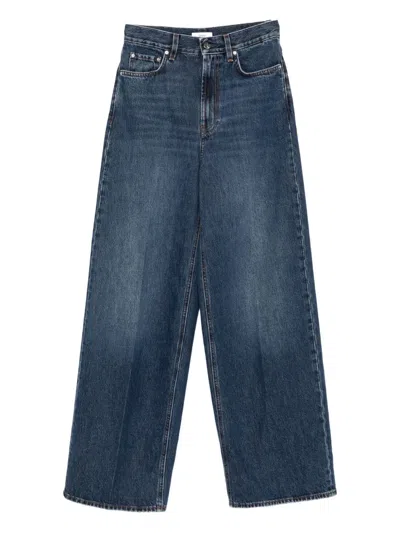 Totême Wide Leg Jeans In Blue