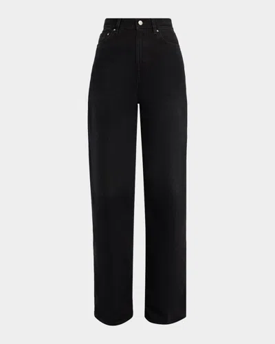 Totême Toteme Main Wide Leg Denim Jeans In Black