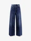 Totême Wide Leg Organic Cotton Jeans In Blue