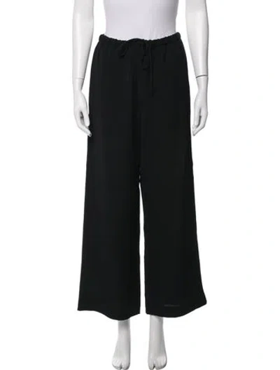 Pre-owned Totême Wide Leg Pants In Black
