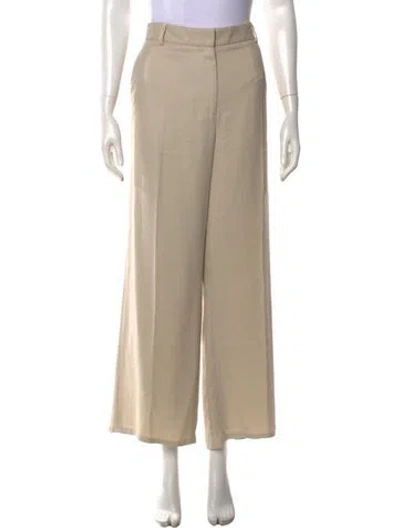 Pre-owned Totême Wide Leg Pants In Neutrals