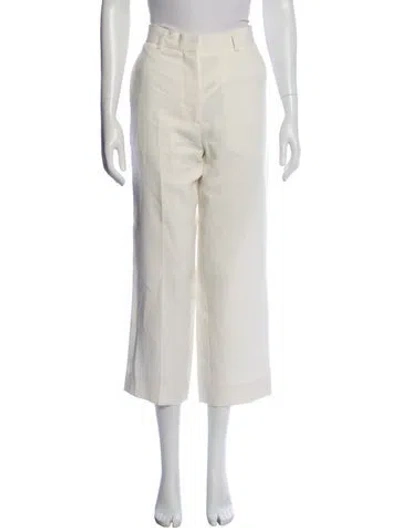 Pre-owned Totême Wide Leg Pants In White