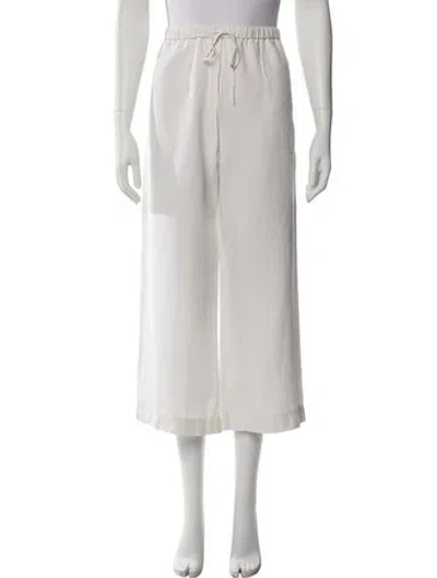 Pre-owned Totême Wide Leg Pants In White