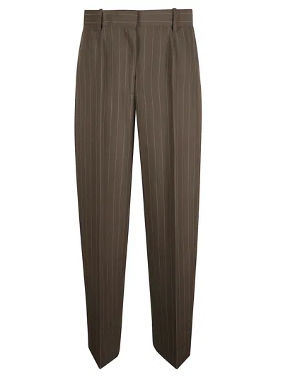 Totême Pants Toteme Woman Color Grey In Brown