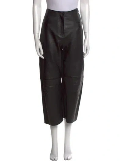 Pre-owned Totême Wide Leg Trouser Straight Leg Pants In Black