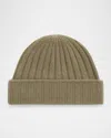Totême Wide-ribbed Cashmere Beanie In Brown