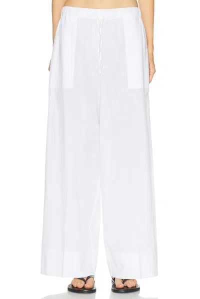 Totême Wide Summer Pant In White