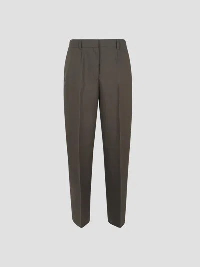 Totême Wide Tailored Trousers In Green