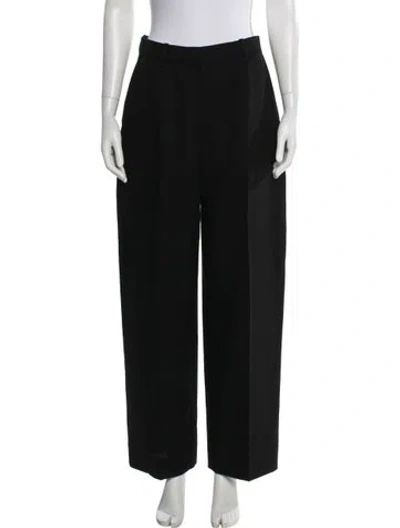 Pre-owned Totême Wide Tailored Trousers Wide Leg Pants In Black