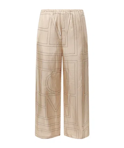 Totême Wide-leg Casual Pants In Neutral