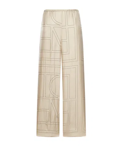 Totême Wide-leg Casual Pants In Neutral