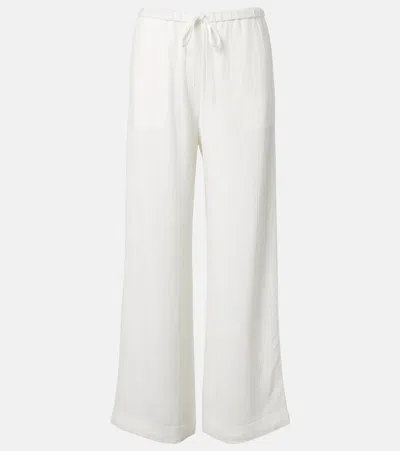 Totême Wide-leg Pants In White