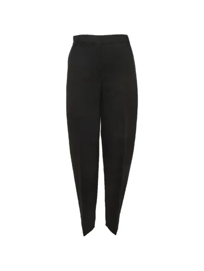 Pre-owned Totême Wide-leg Tailored Trousers In Black