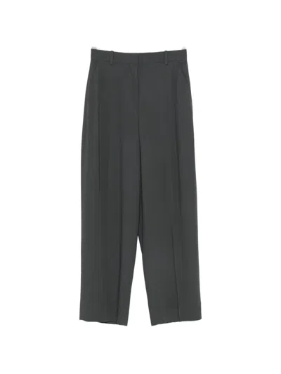 Totême Wide-leg Tailored Trousers In Grau