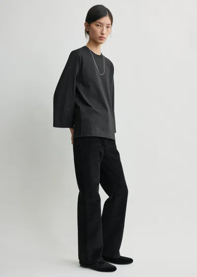 Totême Wide-sleeve Tee Black In Blue
