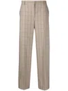 Totême Houndstooth-pattern Virgin-wool Trousers In Neutrals