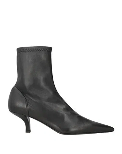 Totême Toteme Woman Ankle Boots Black Size 5 Leather