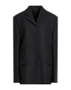 Totême Toteme Woman Blazer Black Size 8 Recycled Polyester, Wool, Elastane In Black