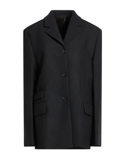 Totême Toteme Woman Blazer Black Size 8 Recycled Polyester, Wool, Elastane
