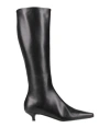Totême Toteme Woman Boot Black Size 8 Leather In Multi