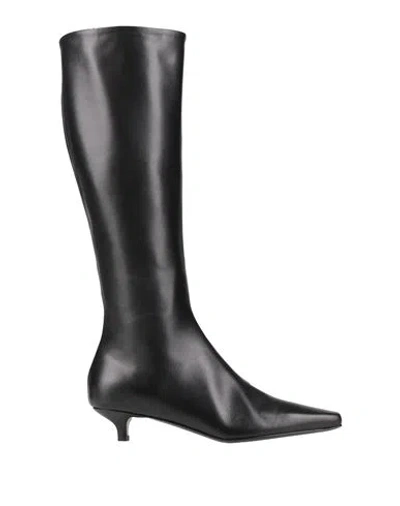 Totême Toteme Woman Boot Black Size 8 Leather In Multi
