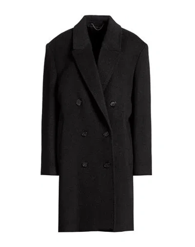 Totême Toteme Woman Coat Black Size 4 Cashmere, Recycled Cashmere