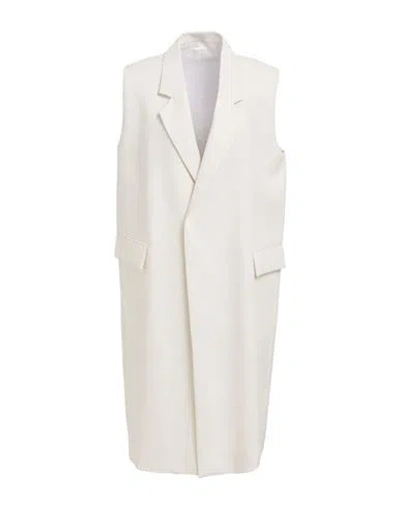 Totême Toteme Woman Coat Ivory Size 6 Viscose, Polyester
