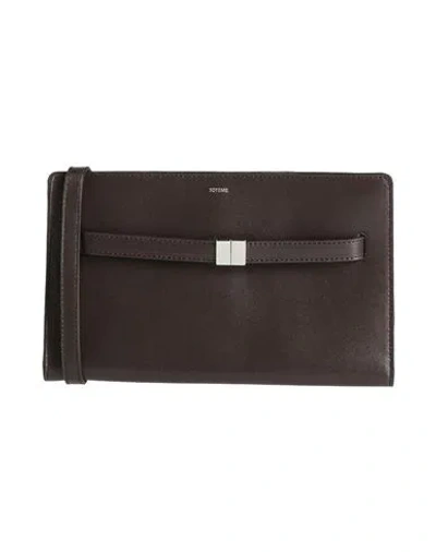 Totême Toteme Woman Cross-body Bag Dark Brown Size - Leather