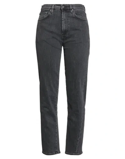 Totême Toteme Woman Jeans Black Size 28w-34l Cotton, Elastomultiester, Elastane