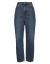 Totême Toteme Woman Jeans Blue Size 28w-32l Cotton In Blue