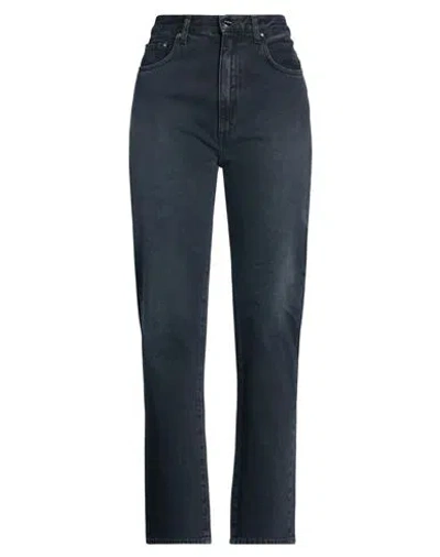 Totême Toteme Woman Jeans Charcoal Size 32w-34l Cotton In Blue