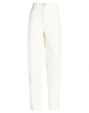 Totême Toteme Woman Jeans Ivory Size 29w-32l Cotton In White