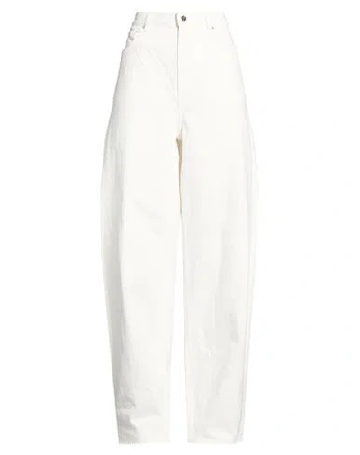 Totême Toteme Woman Jeans White Size 27w-30l Organic Cotton
