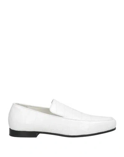 Totême Toteme Women Croco Oval Loafers In White