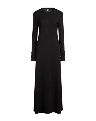 Totême Toteme Woman Maxi Dress Black Size L Lyocell