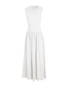 Totême Sleeveless Cotton Long Dress In White