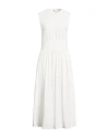 Totême Sleeveless Cotton Long Dress In White